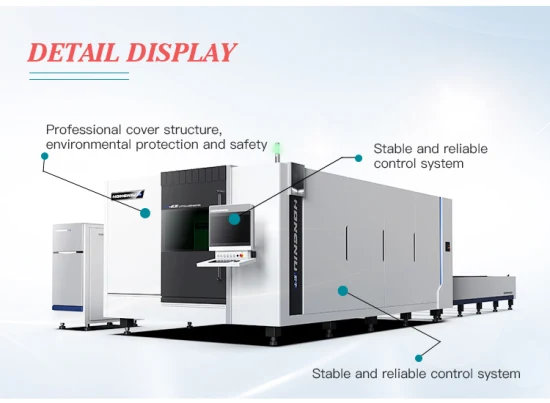 Geschlossener CNC-Faserlaserschneider mit vollständiger Abdeckung aus Metall für Edelstahl