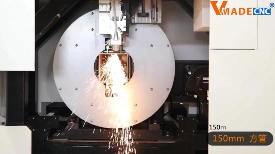 4 kW bis 12 kW hocheffizienter Laserschneidemaschinenschneider mit geschlossener Faser für dickes Metall